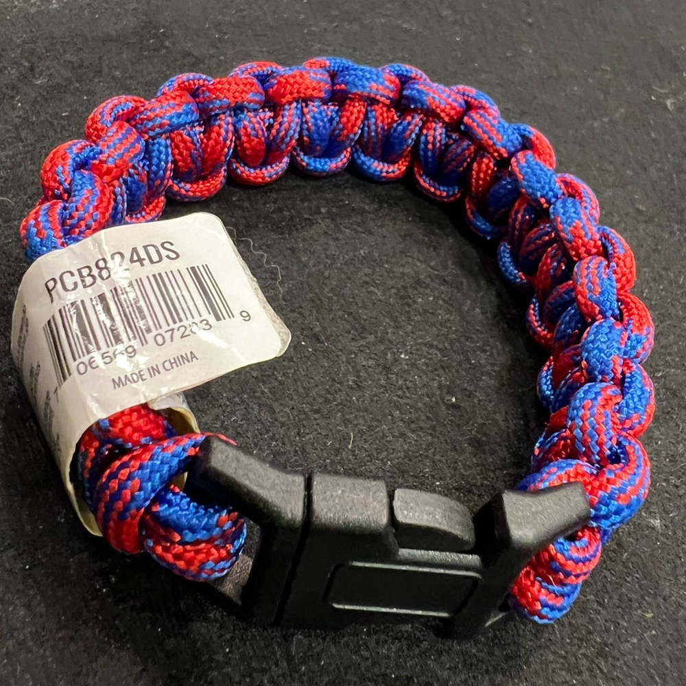 Red and Blue Paracord Bracelet